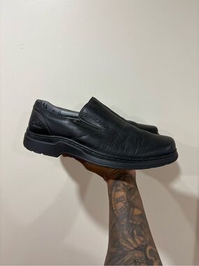 Classic Clarks Leather Slip On Loafers